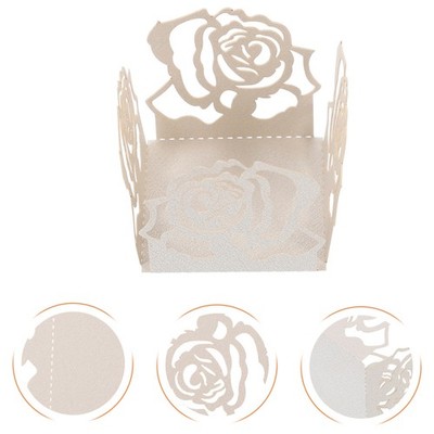 50 Pcs Bonbon-pappbecher Schokoladenverpackung Schokoladenverpackungen