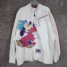 Disney Parks Mickey Mouse 2016 Hoodie Sweatshirt Size 3XL See All Pictures