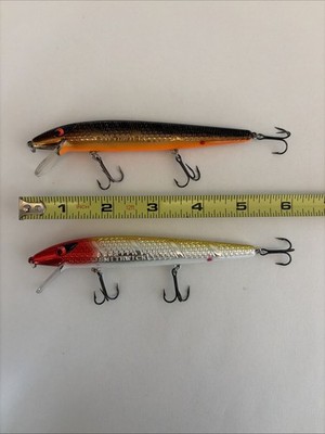 Lot Of 2 Vintage Smithwick Super Rogue Lures (5 ) Good Used Condition