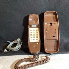 “AT&T Trimline” 210 Brown Push Button Corded Telephone Landline, Singapore