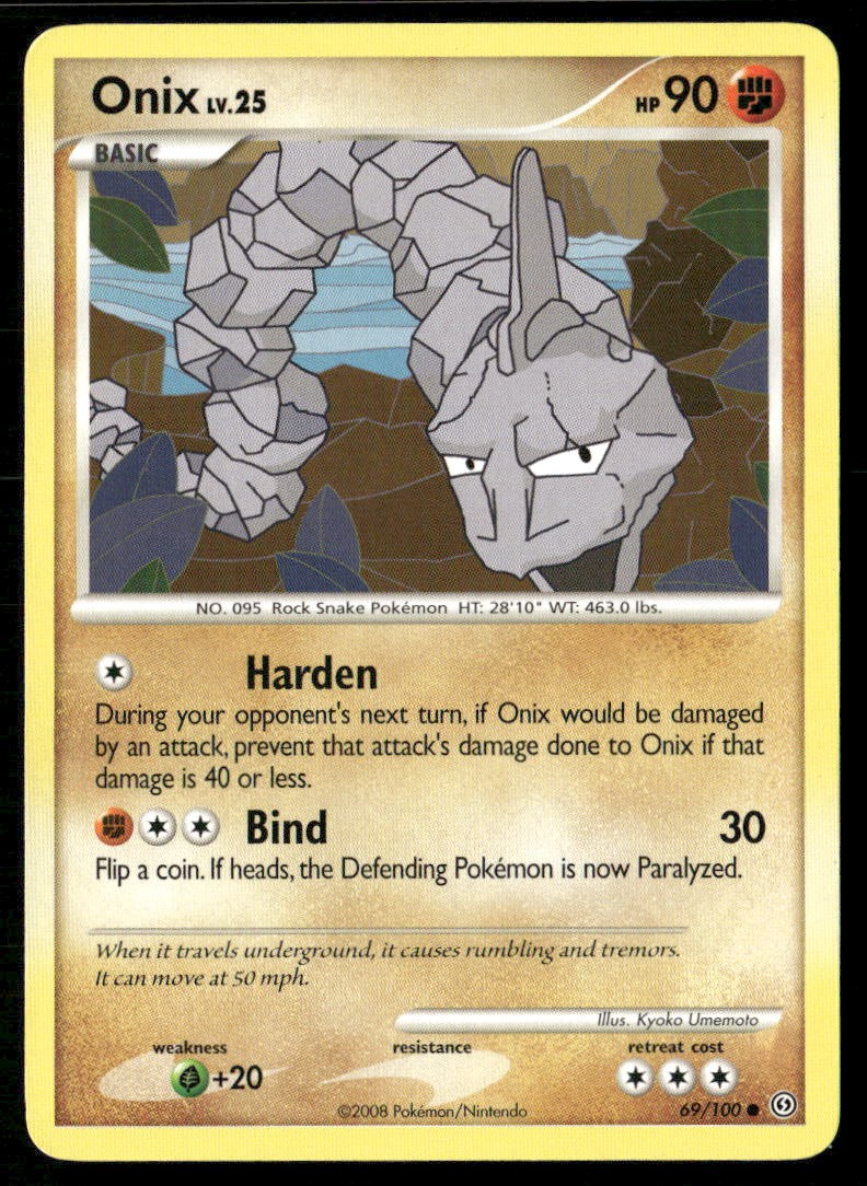ONIX 69/100 COMMON STORMFRONT POKEMON LP