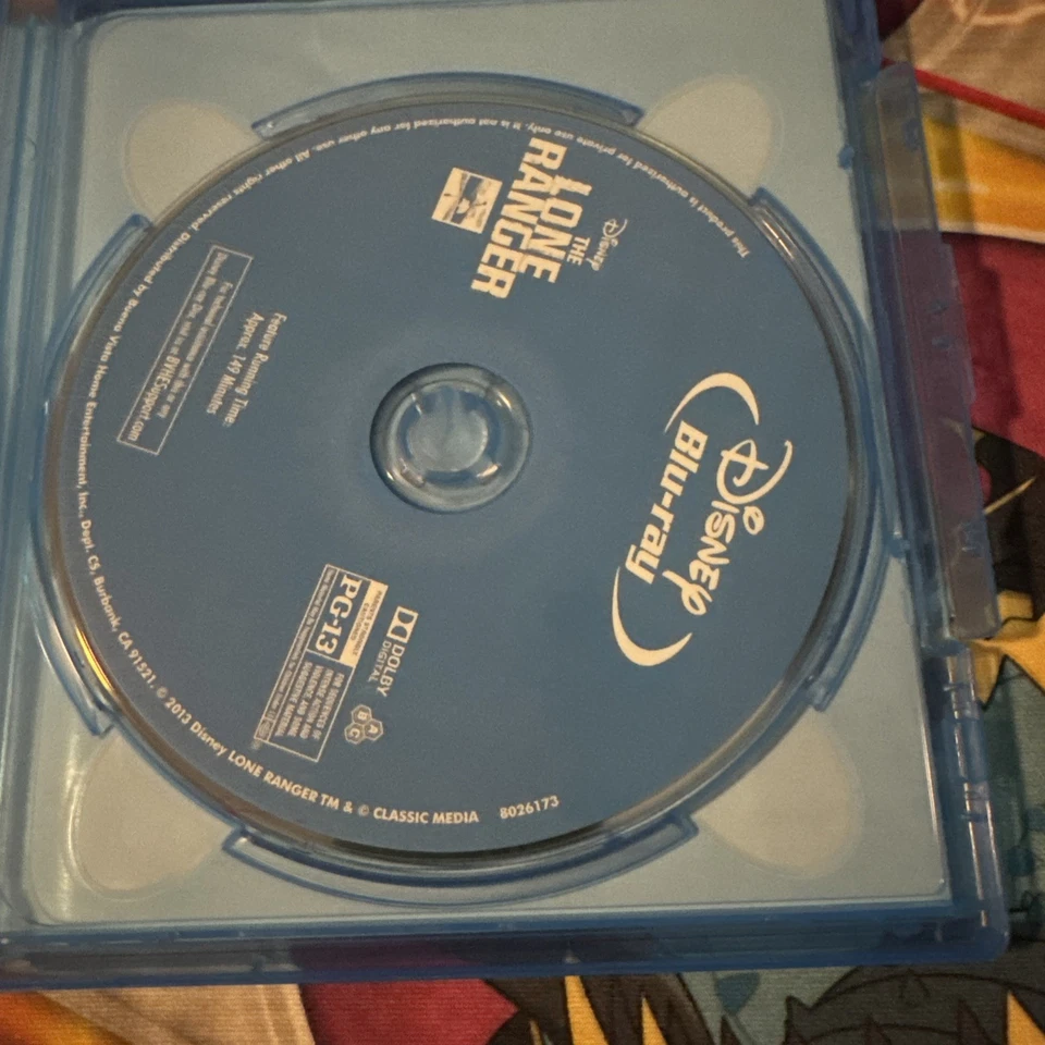 The Lone Ranger (Blu-ray, DVD 2013) com capa - Imagem 3 de 4