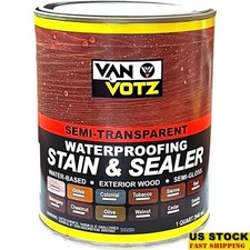 Semi-Transparent Varnish Stain Outdoor Wood Protection UV Water Repellent Finish