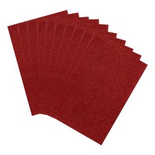 10 Sheets Glitter Foam Sheets Craft Adhesive Sheets EVA Foam Sheets Dark Red