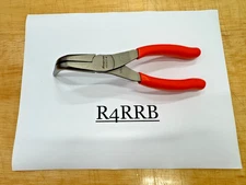 Snap-on Tools NEW ORANGE Soft Grip 90⁰ Angle Jaw 7" Needle Nose Pliers 497ACFO