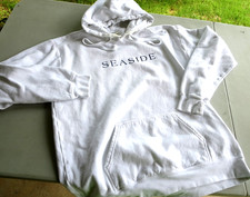 SEASIDE Comfort Colors Adult sz L Mens Sweatshirt 30A Florida HOODIE Pullover