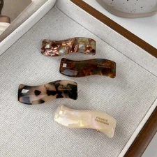 10 Colors Wavy Acetate Hair Clips Duckbill Clip Barrettes Hair Accessories D ~