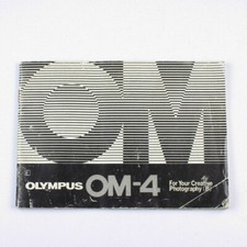 Olympus OM-4 For Your Creative Photography B Camera Manual Instruction Booklet