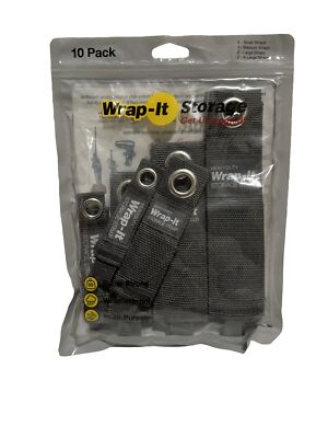 Wrap-It Heavy Duty Storage Straps Assorted 10 Ct Super Strong Multipurpose NEW