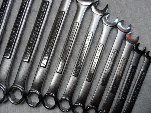 Craftsman SAE Combination Wrench Set, USA NOS, 6 pt, 1/4" to 1" - 14 pcs - Picture 8 of 11