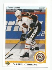 TREVOR LINDEN 1990-91 UPPER DECK ALL-STAR CARD MINT CONDITION