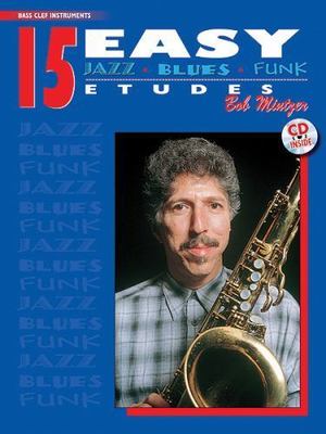 15 Easy Jazz, Blues & Funk Etudes: Bass Clef Instrument, Book & CD (Instrumenta