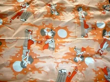 Vtg Mid Century MOD Satin Lingerie Laundry Bag Metal Zipper Couples Kissing