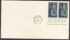 US. 1333. 5c. Twin of 2. View of Model City, Urban Planning Issue. FDC. 1967