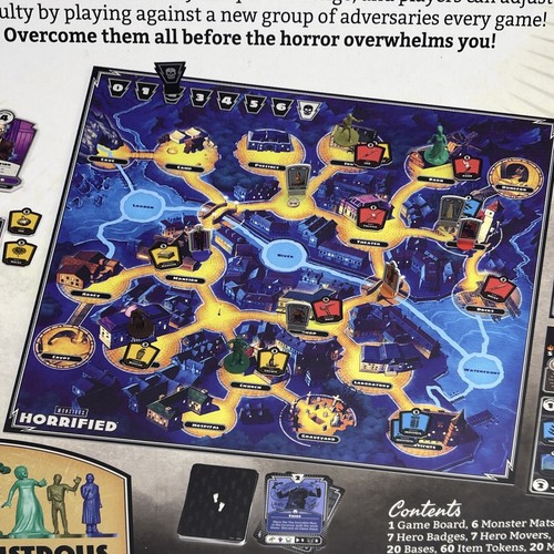 HORRIFIED Universal Studios Monsters Strategy Board Game Dracula Frankenstein - Picture 20 of 24