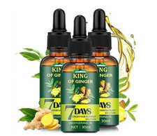3x Ginger Hair Growth Germinal Oil, Regrow 7 Days Ginger Germinal Serum GINGER