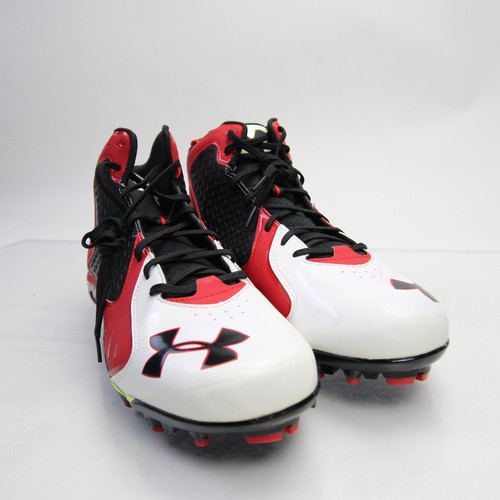 Under Armour Football Cleat Men's Red/White Used eBay