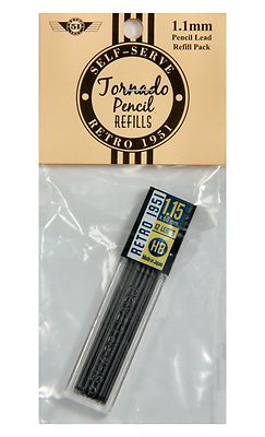 Retro 51 #REF22-L / Twelve Pack of 1.15mm Lead Refills / Fits Tornado & Big Shot