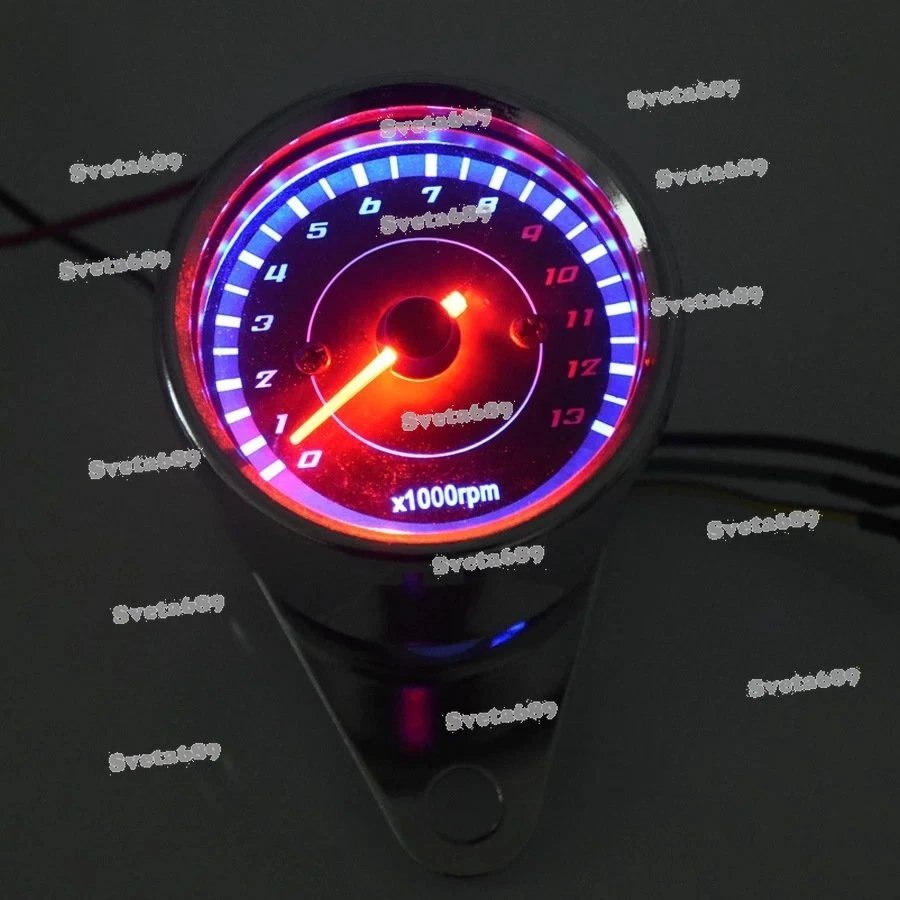 Para Yamaha V-Star 650 950 1100 1300 Classic Stryker Retroiluminación LED Tacómetro Ajuste Foto 2 de 4