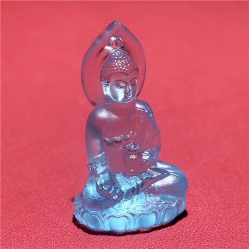 Collana con ciondolo buddista in vetro maestro di medicina ciondolo Buddha Tathagata - Foto 4 di 9