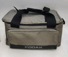 Kodak Nylon Camera Bag, Large Compartment Zipper Pouch w/ Inserts Vintage