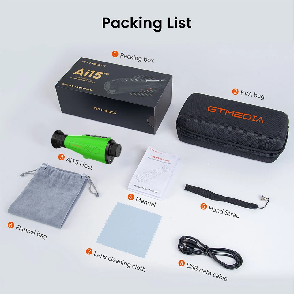 Ai Thermal Imager Night Vision Monocular Heat Imaging Scanner Hunting Camera NVG - Image 3 of 4