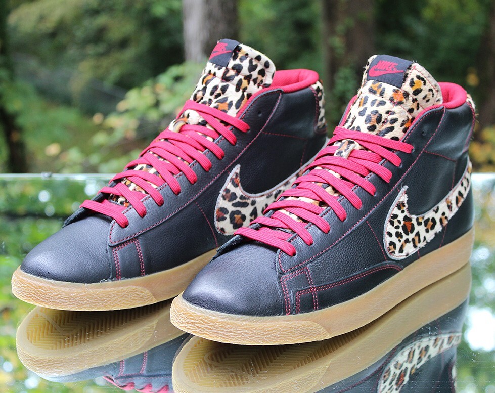 Nike Blazer Mid Safari Pack Leopard Men's Size 12 Black Red Nike Blazer Mid Safari Pack Leopard Men's Size 12 Black Red
