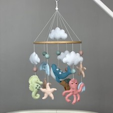 Ocean baby mobile neutral Under the sea mobile Sea creature mobile New baby gift