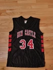 New Castle HS Red Hurricanes (PA) Vintage Rawlings Game Worn Basketball Jersey