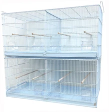 Two of X-LARGE Bird Flight Parrot Breeding Cages With Center Dividers Side Doors