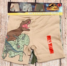 Jurassic World Character Kids Sz 6 - 3-Pack Fleece Short Set