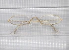 New Design Full Gold Rim Women's /Men's Clear Lens Glasses Oval Shape Size Sm