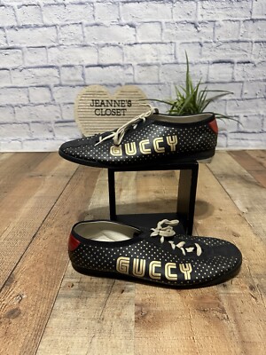 GUCCI x SEGA Falacer sneaker black leather Size 13 519723