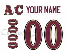 Peterborough Petes Customized Number Kit For 2007-2009 3rd Uniform