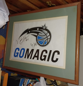 Nick Anderson & BO CUTTAIE BO OUTLAW #45 Go Magic Poster  AUTOGRAPHED