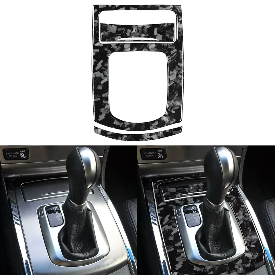 Kits de 30 piezas de fibra de carbono forjada adornos decorativos interiores para Infiniti G25 G37 Q60 Foto 4 de 4