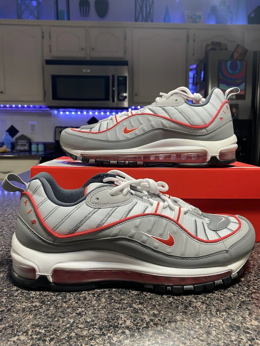 Nike Air Max 98 Particle Grey Red for Sale | Authenticity