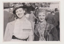 Two Glamorous Young Women 1930s Fashion Icons Strut Down the Street with Grace