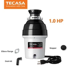 Garbage Disposal 1 HP with Sound Reduction Food Waste Disposer for Kitchen Sink