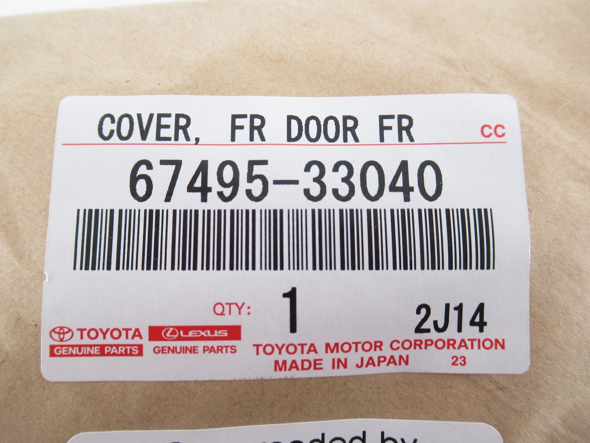 Genuine OEM Toyota 67495-06020 Passenger RH Front Corner Molding
