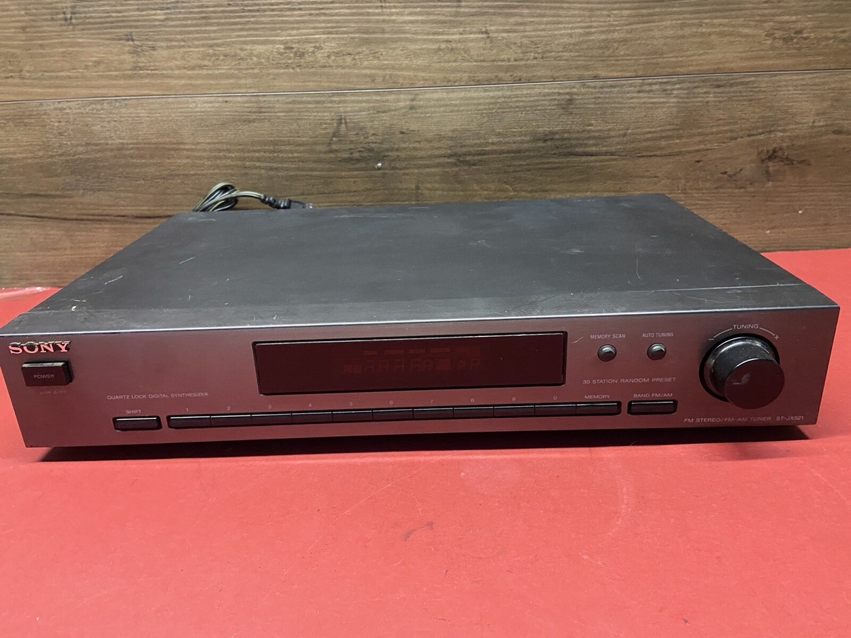 Sony ST-JX521 Stereo Synthesizer AM/FM Quartz Lock Digital Tuner 
