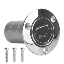 Stainless Steel Boat Fuel Deck Filler with Keyless Cap for Marine 1-1/2" (38mm)