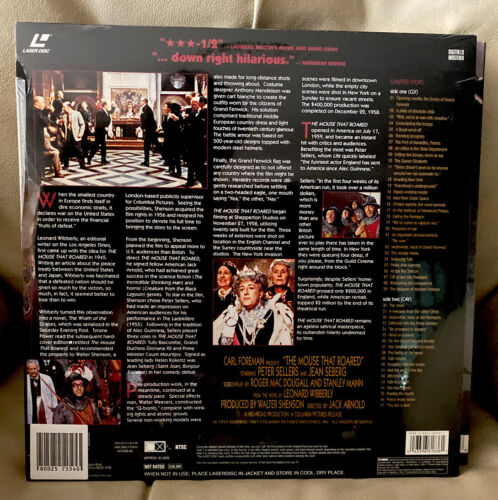 The Mouse That Roared LASERDISC (1959) PETER SELLERS Classic British Humor New! - Picture 3 of 5