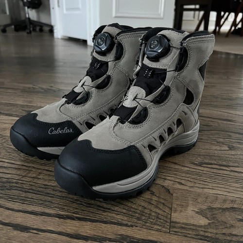 Cabela’s BOA Snow Runner Max Insulated 400G Boot Men Sz. 9M Gray Blk