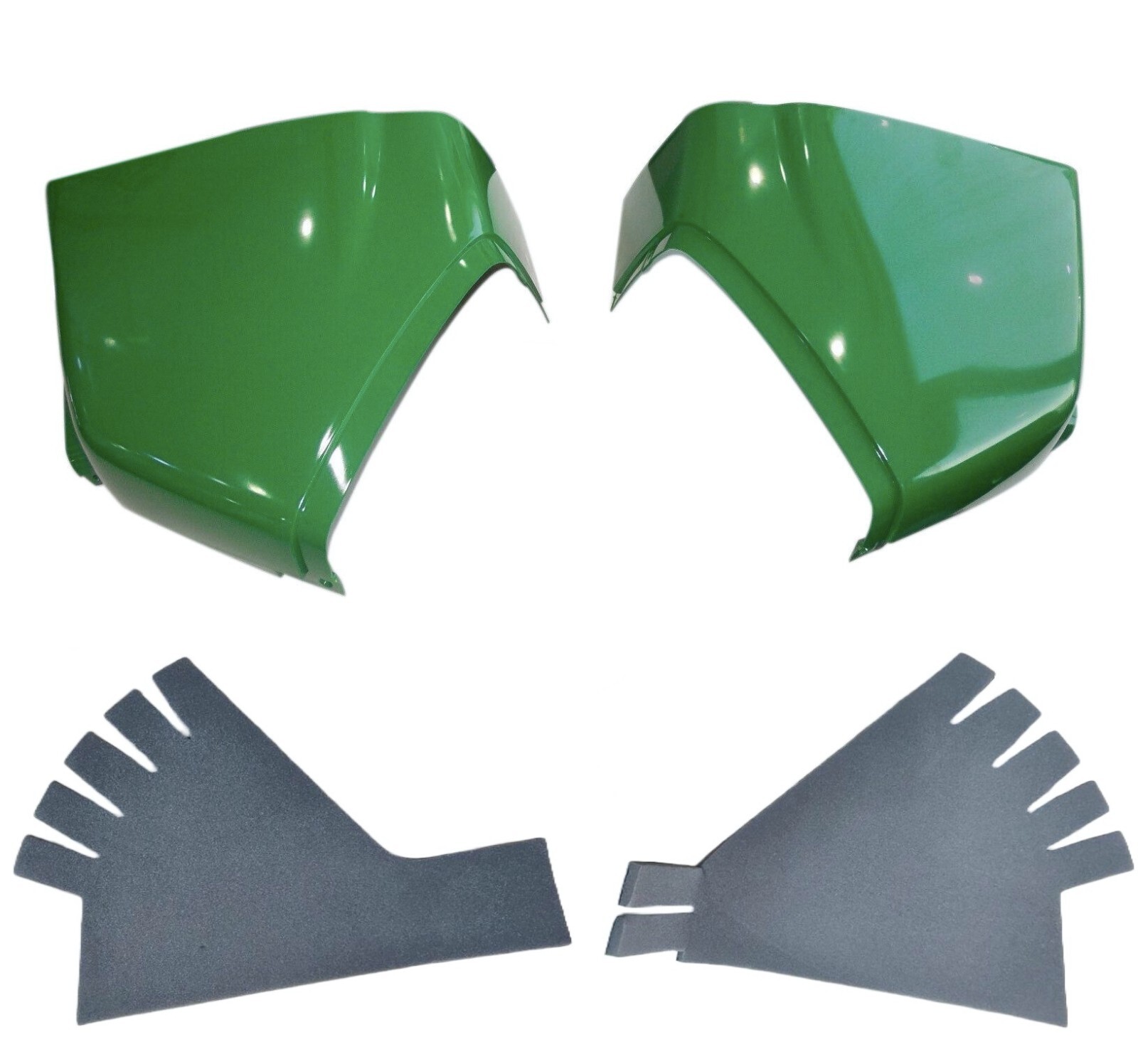 LH/RH Cowls & ABSORBER Repl LVU12349 LVU10567 M1317566 M1317567 Fits John Deere