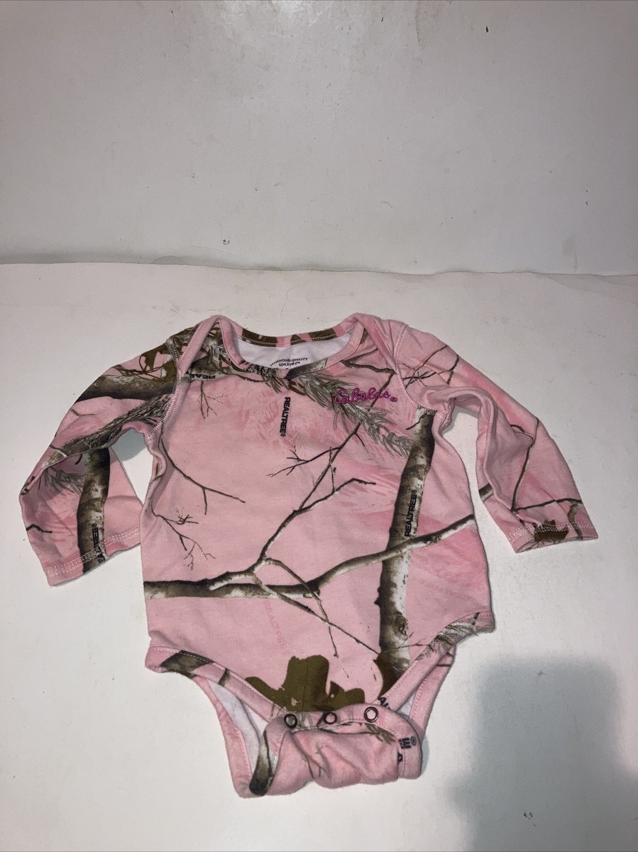 Cabela's Girl's Pink Brown Long Sleeve Size 12 Months