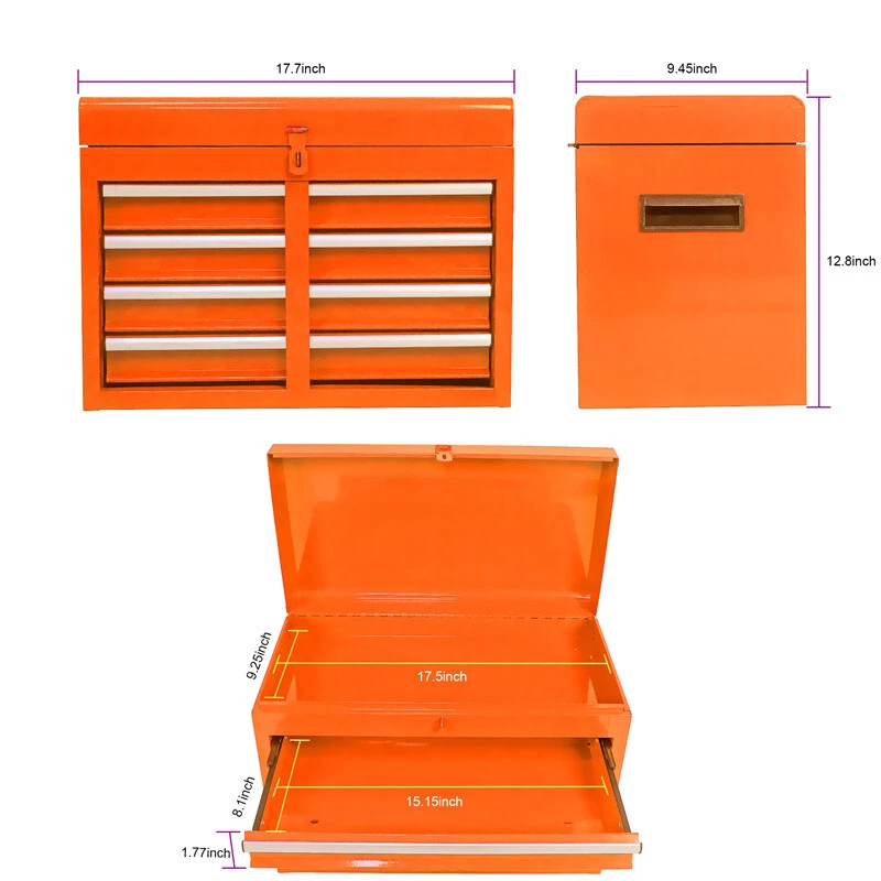 5-Drawer Tool Chest Tool Box Organizer Cabinet Wheels Liners Professional repair - Image 4 of 4