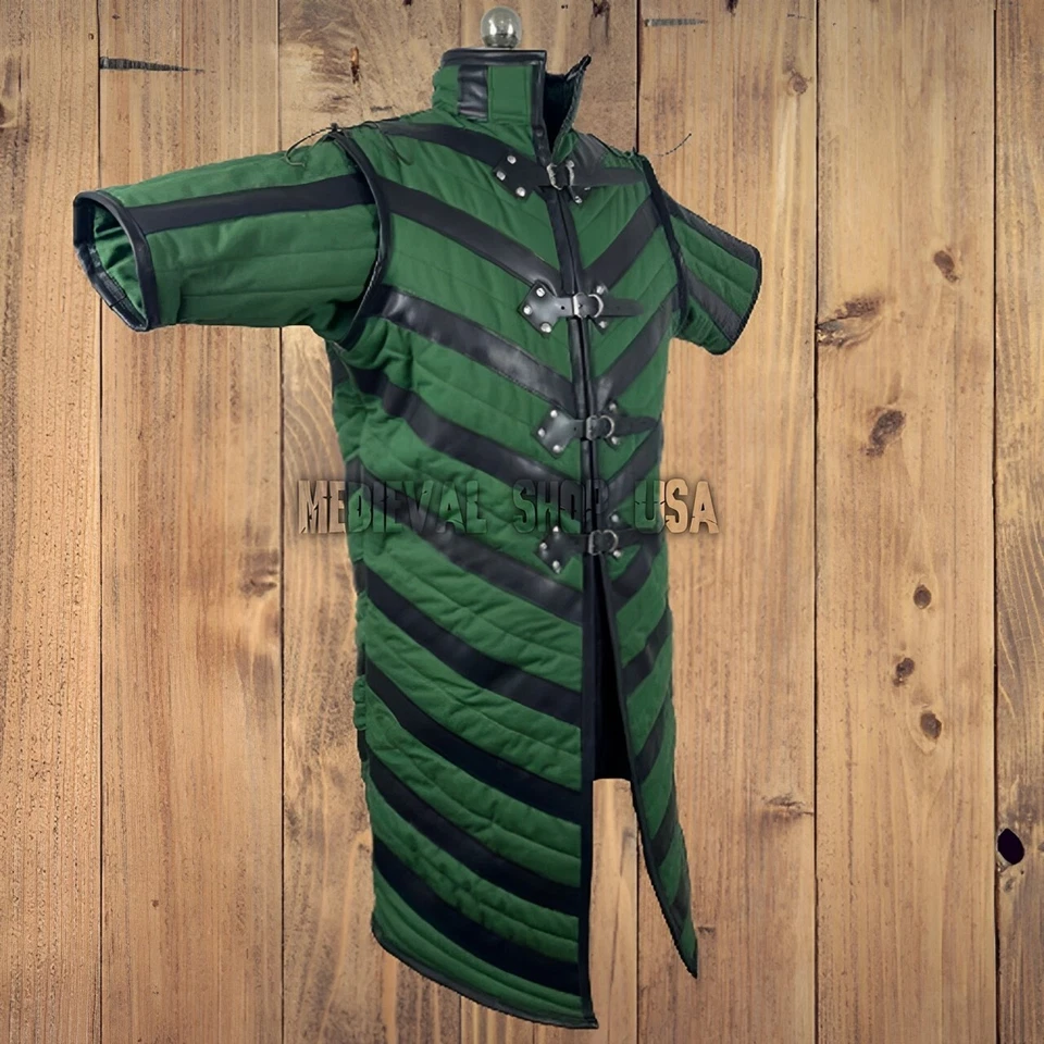 Disfraz de Cosplay Medieval Grueso Acolchado Gambesón SCA Armadura y Buhurt Foto 2 de 4