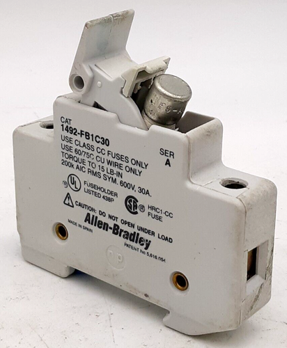 Lote de 4 soportes para fusibles Allen-Bradley 1492-FB1C30 y 1492-fb1c30-l - Imagen 8 de 9