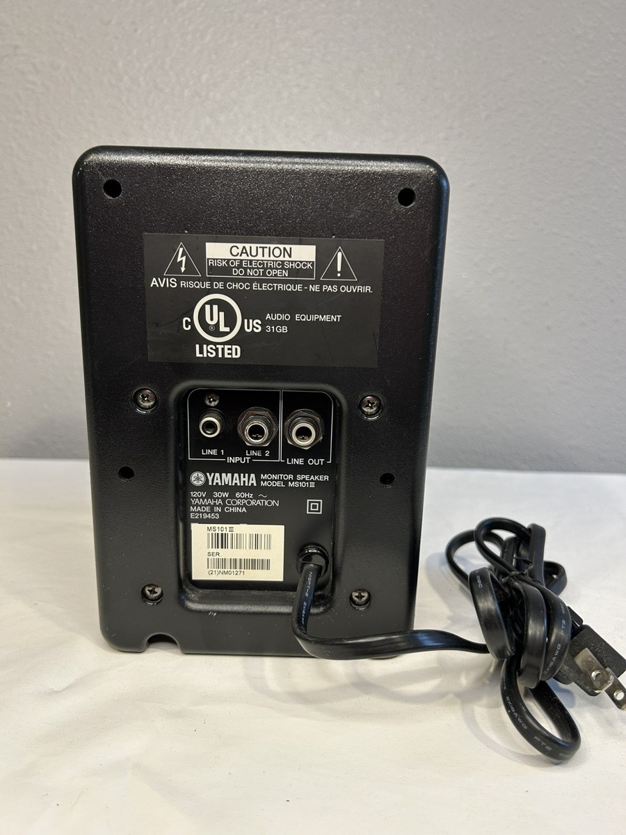 Yamaha MS101 III Powered Monitor Speaker Studio Audio Tested